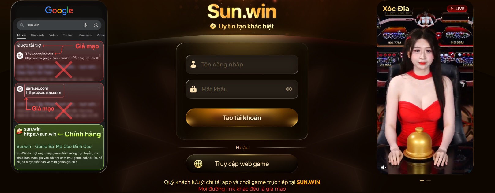 link vao sunwin chinh thuc moi nhat